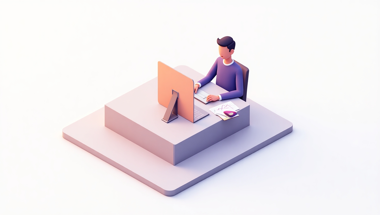 Ilustração de automação com IA