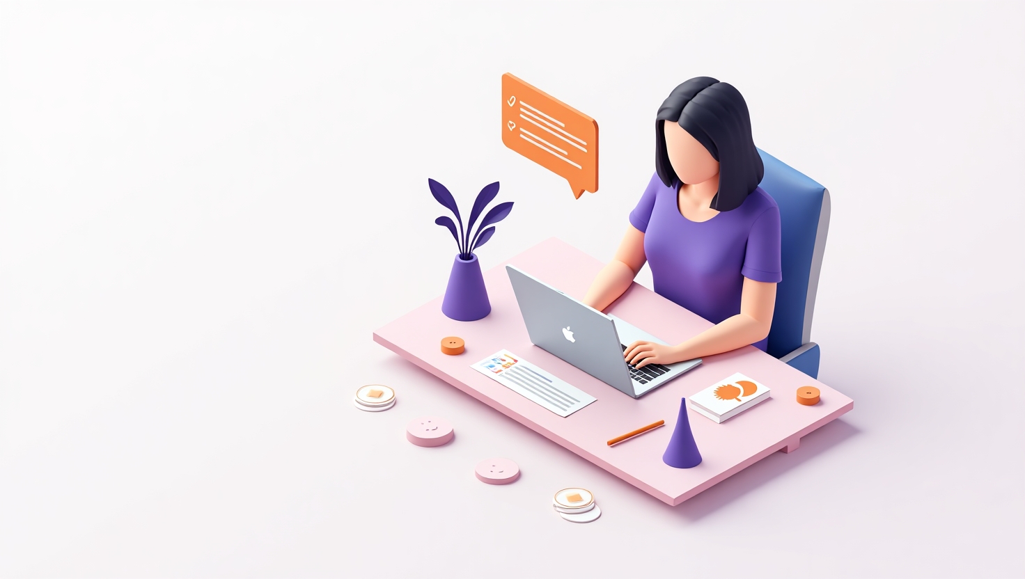 pessoa olhando para a tela de um notebook com painel simples de atendimento mostrando perguntas de clientes e ícones indicando respostas automáticas enviadas