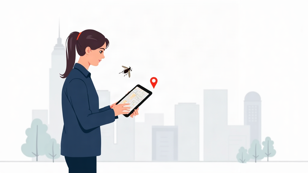 Ilustração sobre SEO local para dedetizadoras por praga e cidade