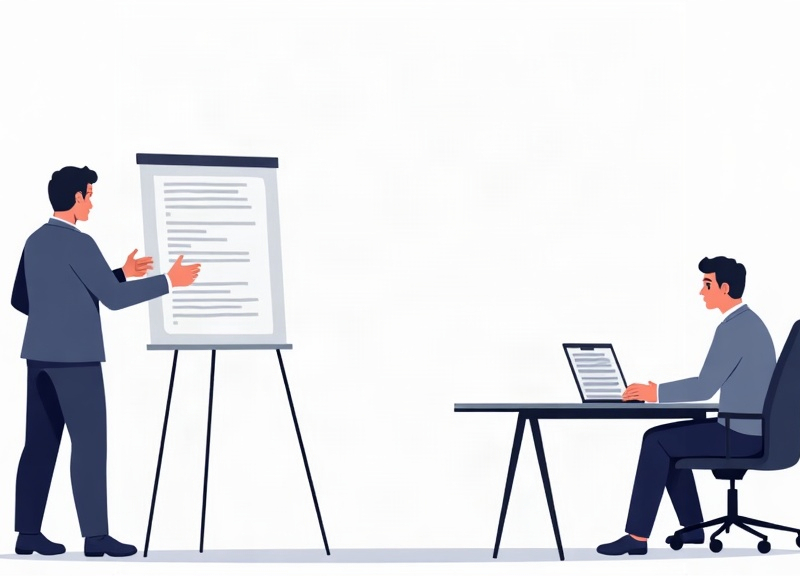 "Empresário compara uma consultoria de SEO e uma agência de SEO em uma reunião de planejamento.