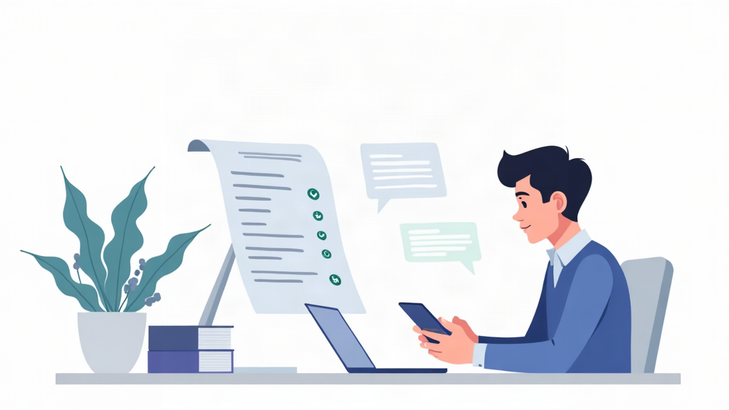 Ilustração editorial de uma empresa analisando os componentes de custo de um agente de IA para atendimento no WhatsApp.